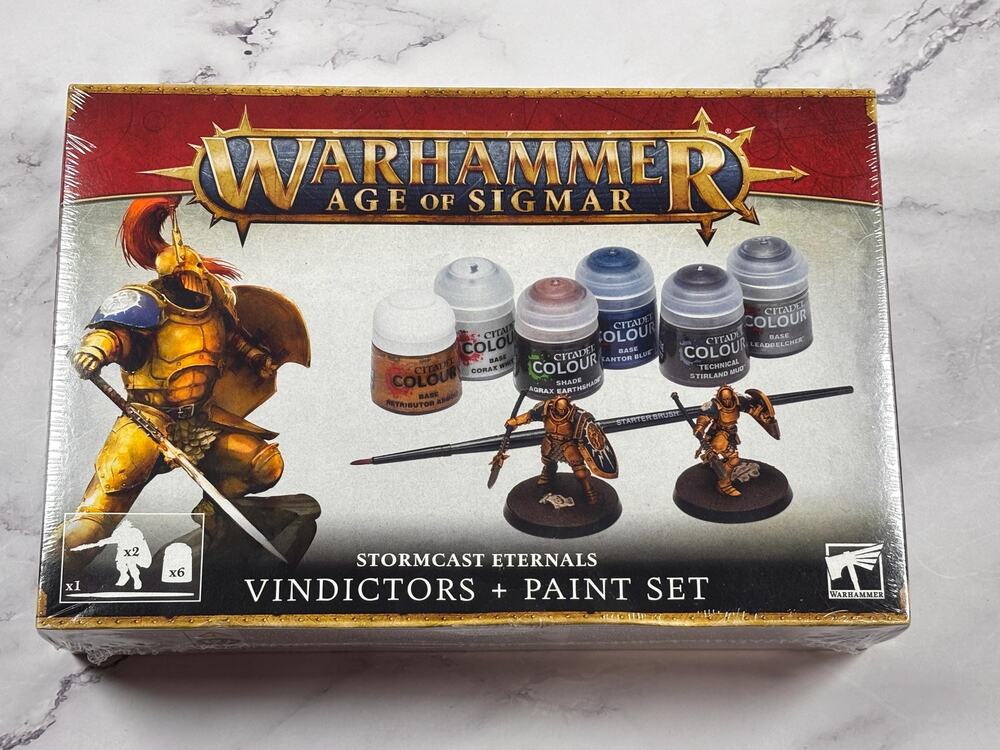 Games Workshop Warhammer Age of Sigmar Stormcast Eternals Vindictors & Paint Set